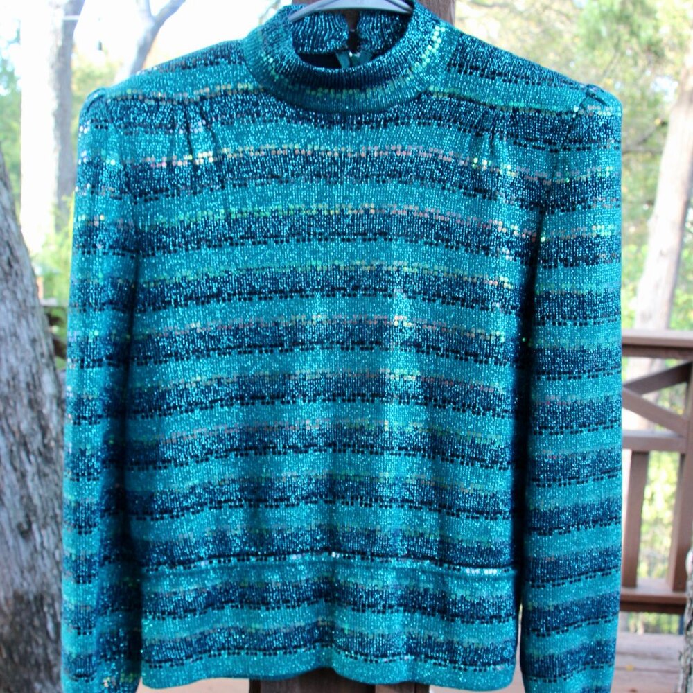 Vintage St John knit evening top- size 10